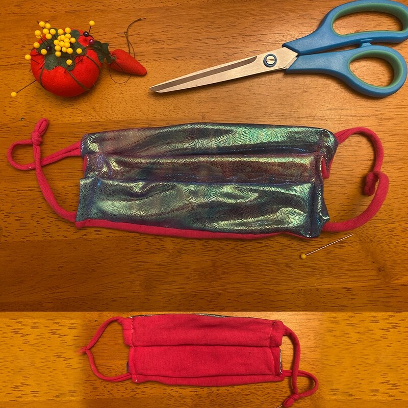 Blue &amp; Pink Holographic Mask