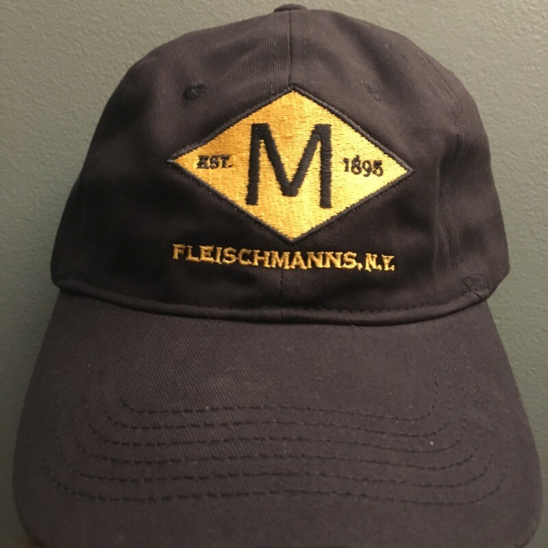 &quot;M&quot; Diamond Embroidered Canvas Cotton Cap