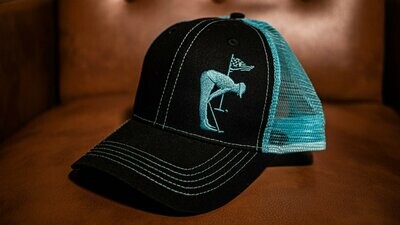 Black/Blue Trucker Missed
