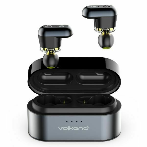 VolkanoX Resonance Unplugged Series Dual Driver TWS Earphones - Black