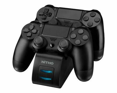 Nitho PS4 CHARGING STATION �Charging station for two PS4 controllers (safe plugs pass through)