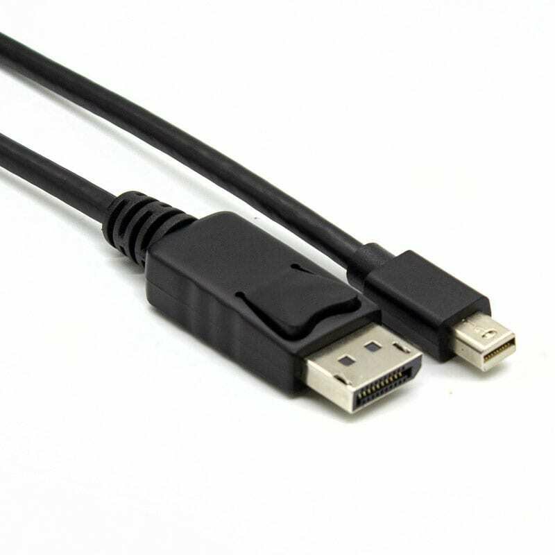 Gizzu Mini DP to DP 4k 30Hz,4k 60Hz 1.8m (Thunderbolt 2 compatible) Cable - Black
