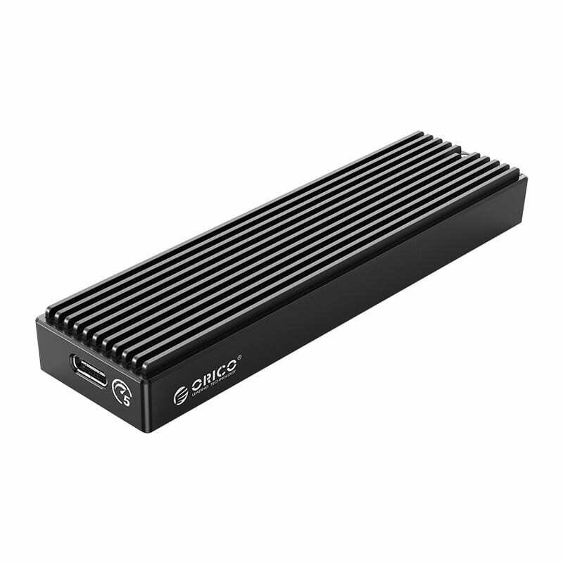 Orico M.2 5Gbps,USB3.1-TYPE-C,Supports up to 2TB,15cm Cable - Hard Drive Enclosure - Black