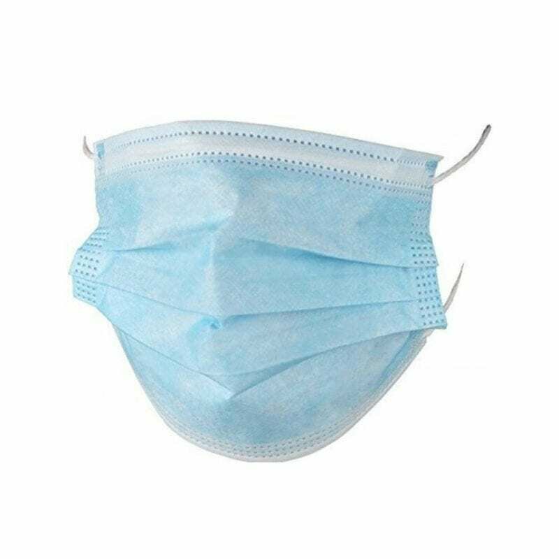 3-Ply Face Masks - 50 Pack