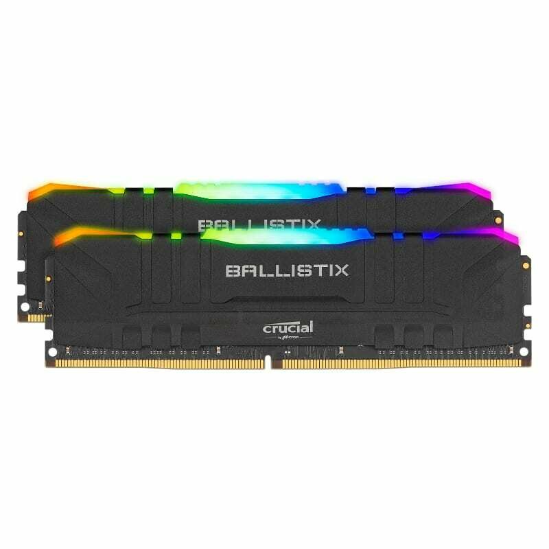 Ballistix RGB 64GBKit (2x32GB) DDR4 3200MHz Desktop Gaming Memory - Black