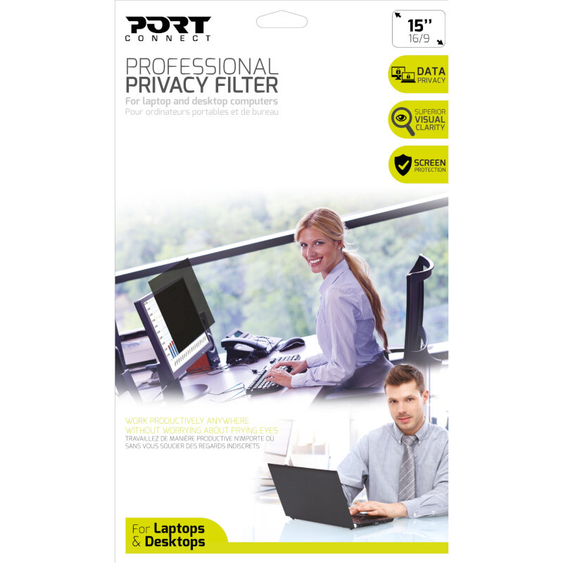 Port Designs Privacy Filter 2D 15.6 Laptop