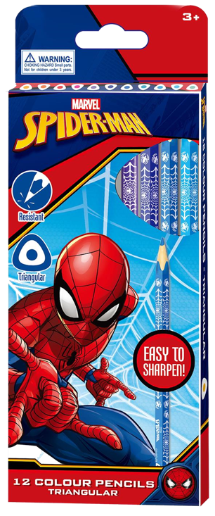Spider
Man 12Pc Colour
Pencils Triangular