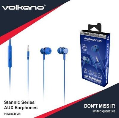 Volkano Stannic Series Aux Earphones