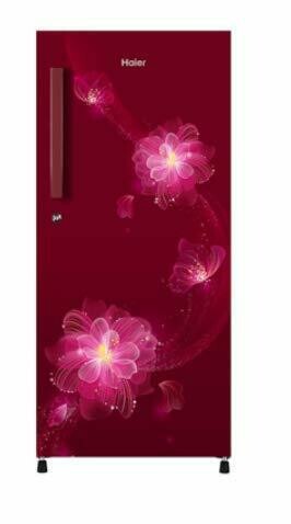 Haier 195 L Direct Cool Single Door 4 Star Refrigerator HRD-1954CRB, Red Blossom