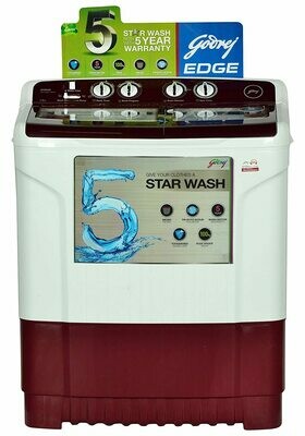 Godrej 7 kg Semi-Automatic Top Loading Washing Machine (WS 700 CT, Wine Red)