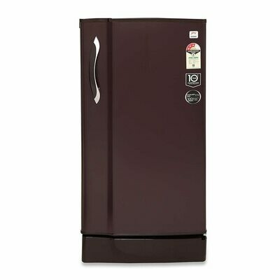 Godrej 190 L 2 Star Direct-Cool Single-Door Refrigerator (R D EDGE 205 WRF 2.2 SHL WIN, Shel Wine)