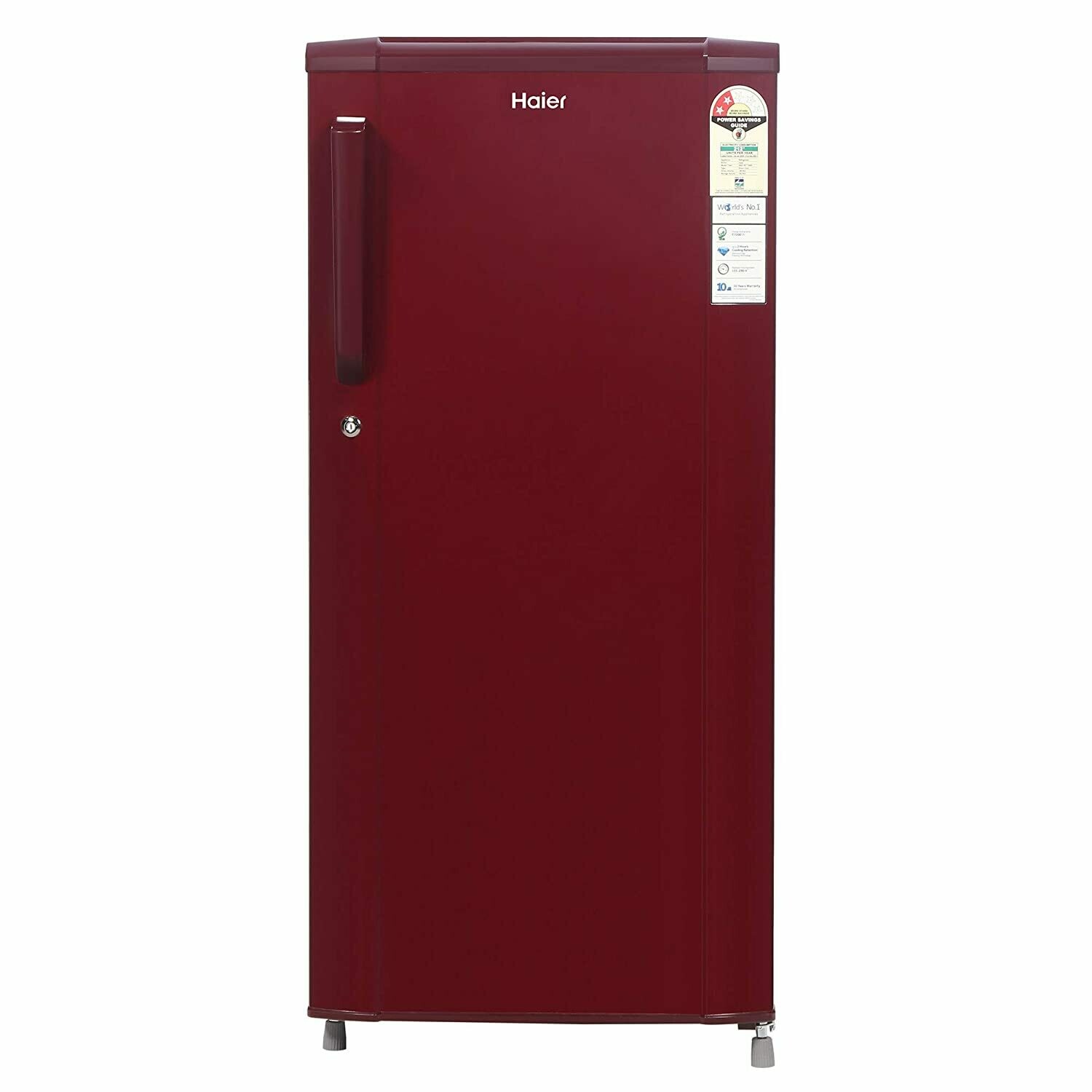 Godrej 190 L 2 Star Direct-Cool Single-Door Refrigerator (R D EDGE 205 WRF 2.2 SHL WIN,  Wine red)