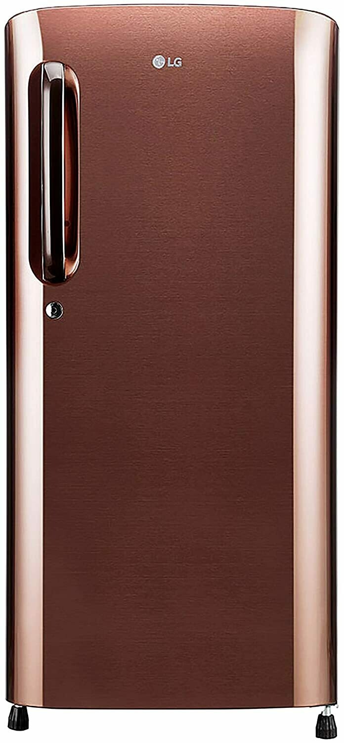LG 190 L 4 Star Inverter Direct-Cool Single Door Refrigerator (GL-B201AASY, Amber Steel)
