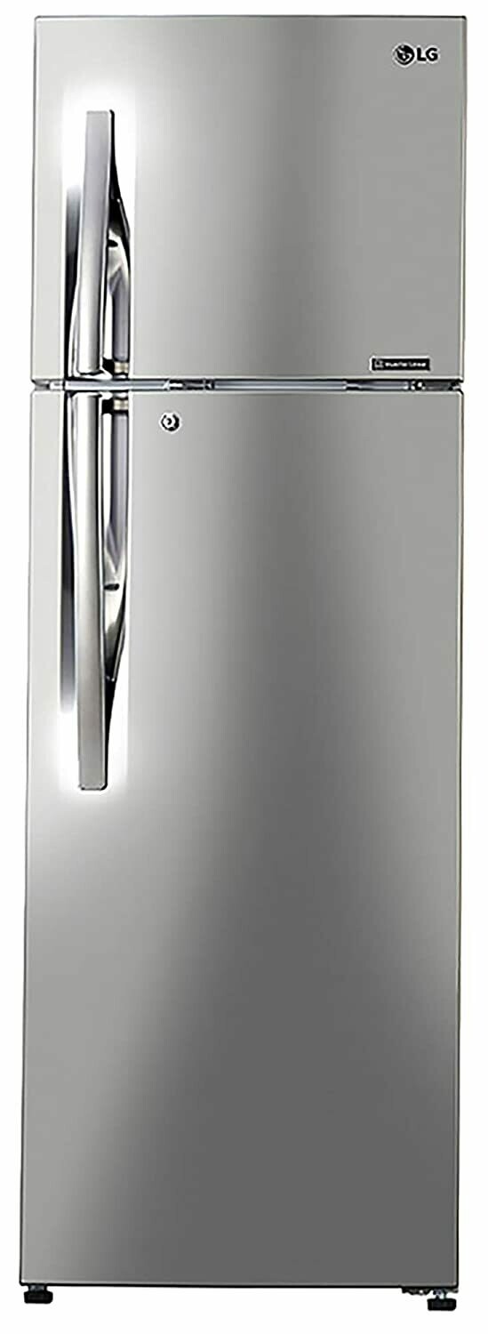LG 308 L 2 Star Inverter Linear Frost-Free Double-Door Refrigerator (GL-T322RPZU, Shiny Steel, Convertible)