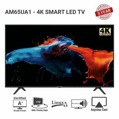 Amstrad 4K UHD Smart LED TV  55" (AM55UA1)