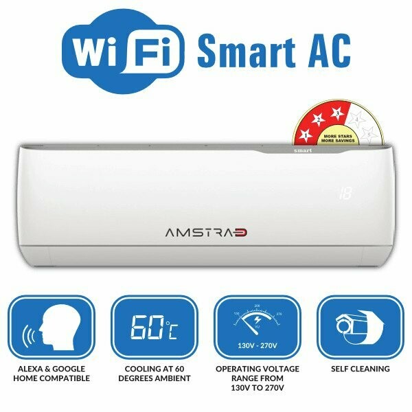 Amstrad Wi-Fi Smart Inverter Split Air Conditioner AM13I3HC