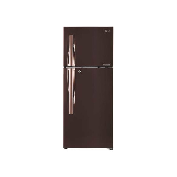 LG 260 L Frost Free Double Door 3 Star (2020) Convertible Refrigerator  (Amber Steel, GL-T292RASN)