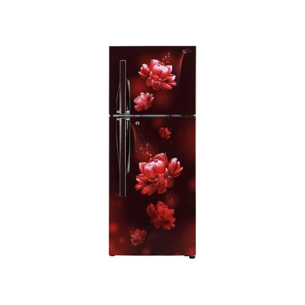 LG 260 L Frost Free Double Door 3 Star (2020) Convertible Refrigerator  (Scarlet Charm, GL-T292RSC3)