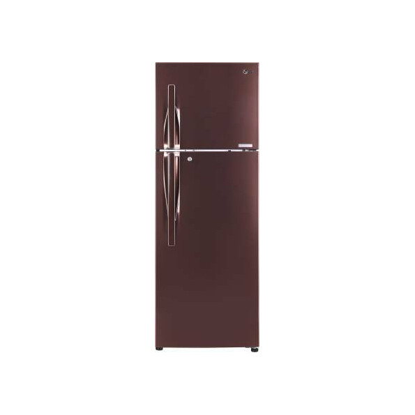 LG 335 L Frost Free Double Door 3 Star (2020) Refrigerator  (Amber Steel, GL-T372JASN)