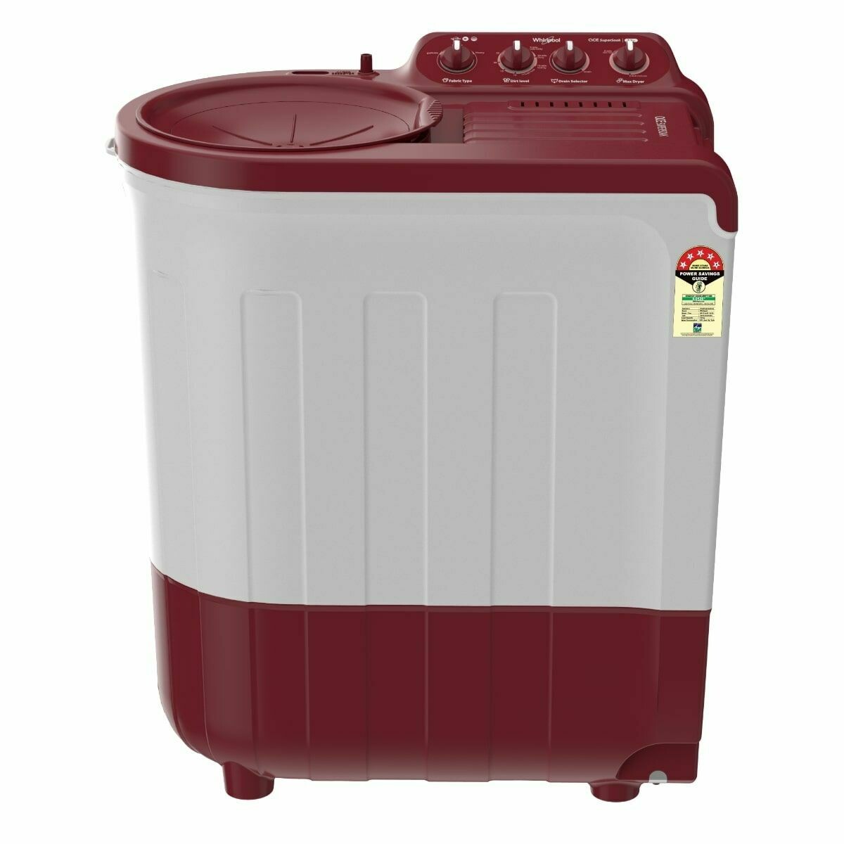 Ace Supersoak 7.5 Kg Semi Automatic Washing Machine (Supersoak Technology, Coral Red)