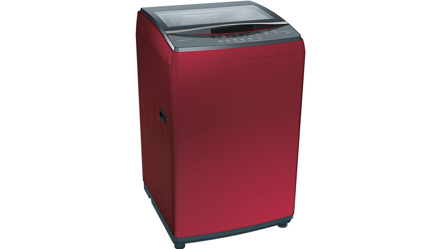 Bosch | Top Loading Washing Machine with EcoSilence Drive | Metallic Red | 7.5 Kg | 680 rpm