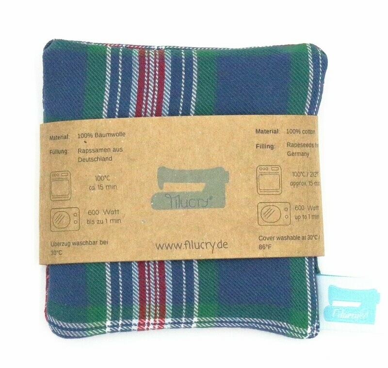 Hand Warmer / Cold Pack Flannel Plaid Blue/Red/Green Hand Warmer / Cold Pack Flannel Plaid Blue/Red/Green