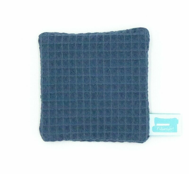 Hülle Hülle "Waffelpiqué Blau" für Handwärmer / Kältekissen