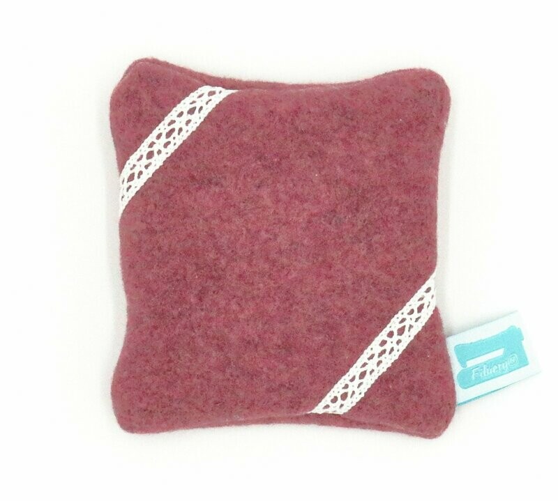 Hülle Hülle "Fleece Beere mit Borte" für Handwärmer / Kältekissen