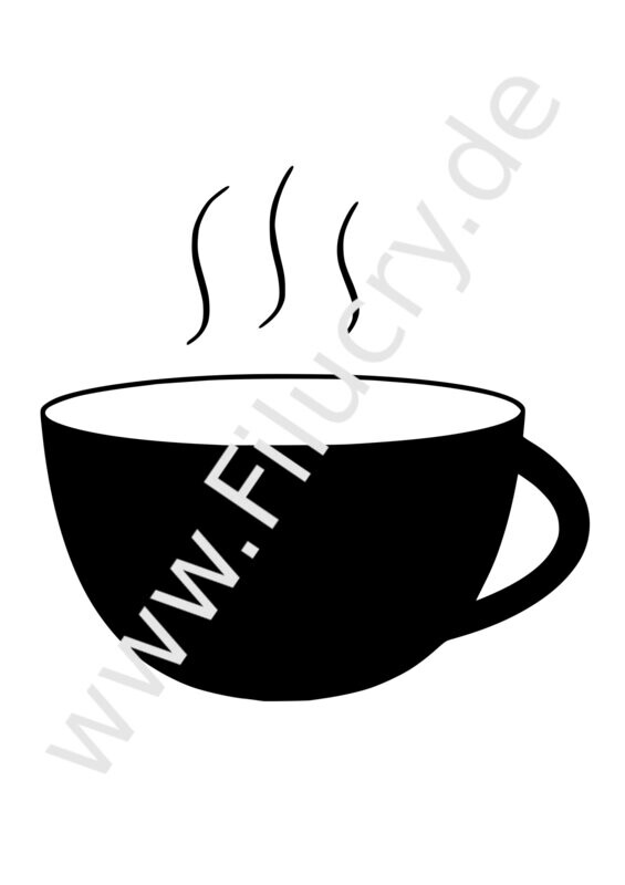 "Tasse" Plotterdatei, Digitaler Download, SVG / EPS / JPG / PNG / PDF