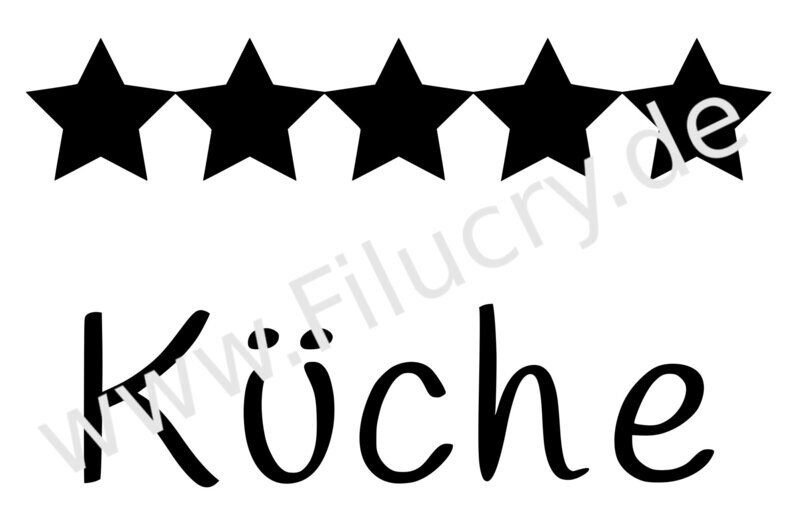 "Sterneküche" Plotterdatei, Digitaler Download, SVG / EPS / JPG / PNG / PDF