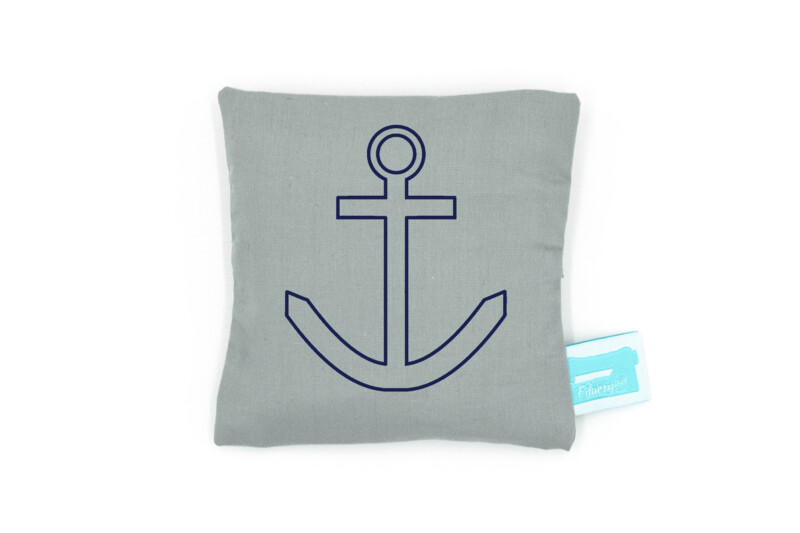 Hand Warmer / Cold Pack grey "Anchor Outline"