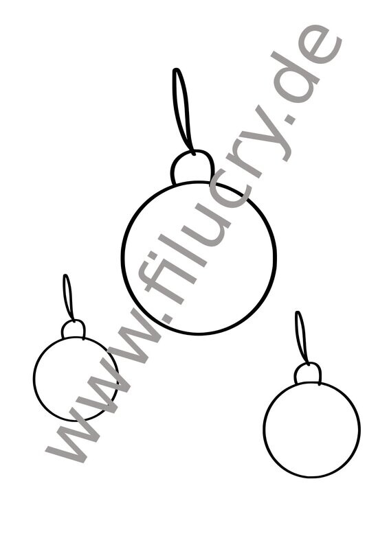 "Christmas Tree Balls" plotter file, digital download, SVG / EPS / JPG / PNG / PDF