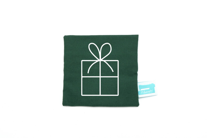 Hülle dunkelgrün Hülle dunkelgrün "Geschenk" für Handwärmer / Kältekissen
