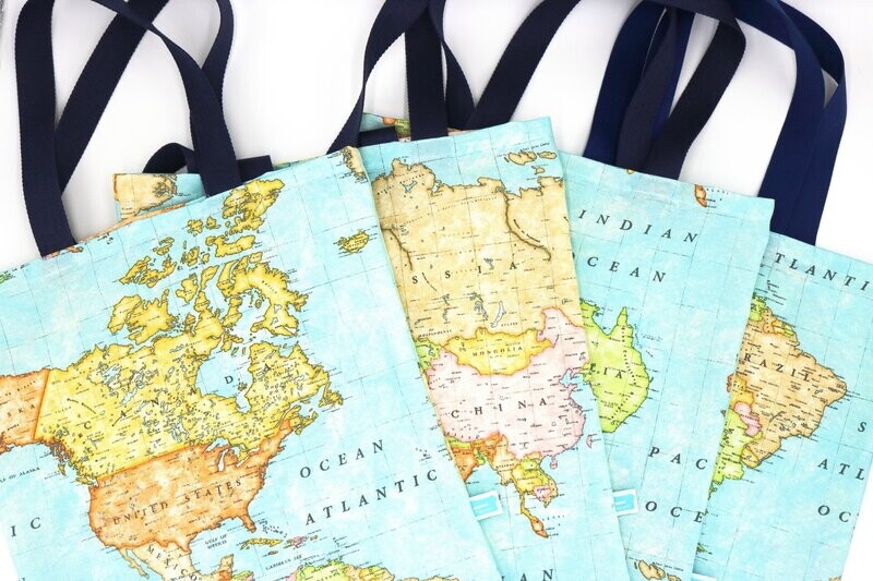 Stofftasche Weltkarte - Wähle einen Kontinent Stofftasche Weltkarte - Wähle einen Kontinent