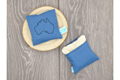 Handwärmer / Kältekissen blau "Australien"