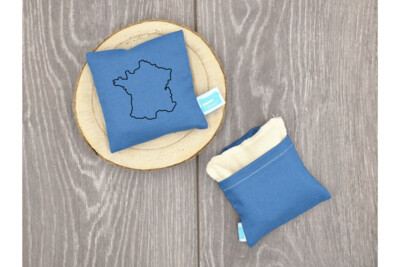 Handwärmer / Kältekissen blau "Frankreich"