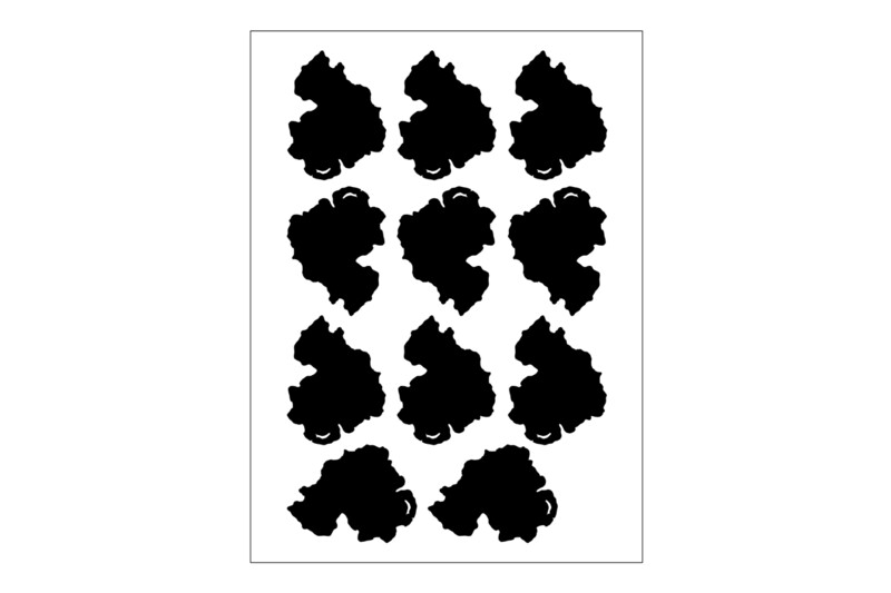 Sticker Sheet Country Outline Northern Ireland Sticker Sheet Country Outline Northern Ireland