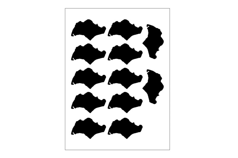 Sticker Sheet Country Outline Singapore Sticker Sheet Country Outline Singapore