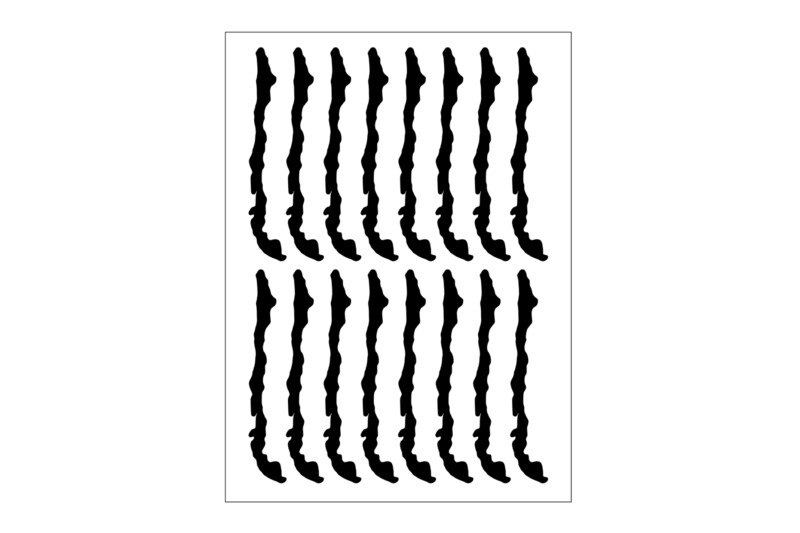 Sticker Sheet Country Outline Chile Sticker Sheet Country Outline Chile