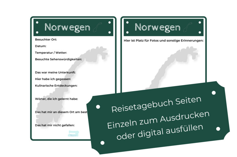 Norway Travel Diary PDF Pages Norway Travel Diary PDF Pages