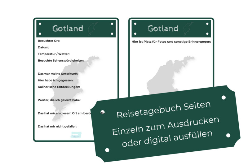 Gotland Travel Diary PDF Pages Gotland Travel Diary PDF Pages