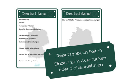 Deutschland Reisetagebuch PDF Seiten