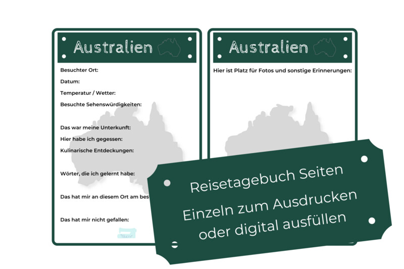 Australia Travel Diary PDF Pages Australia Travel Diary PDF Pages