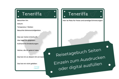 Teneriffa Reisetagebuch PDF Seiten