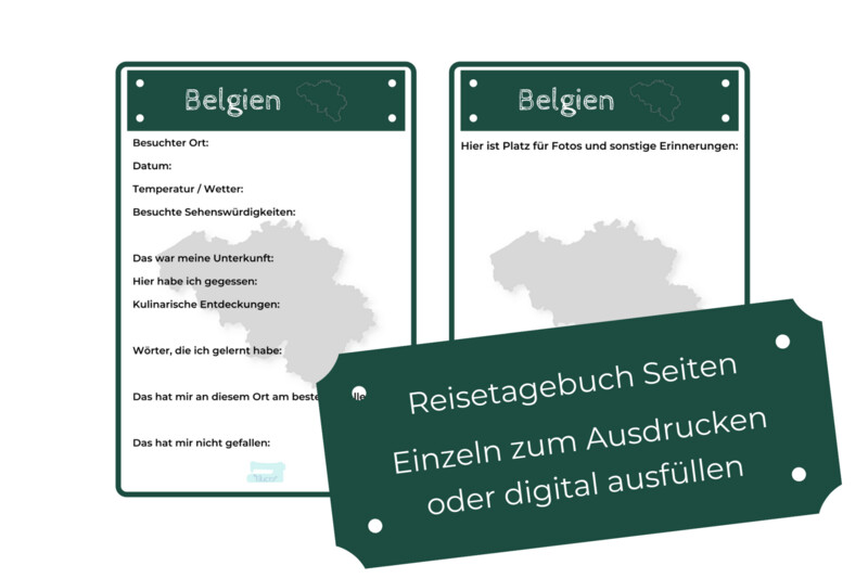 Belgium Travel Diary PDF Pages Belgium Travel Diary PDF Pages