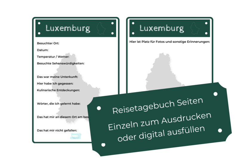 Luxembourg Travel Diary PDF Pages Luxembourg Travel Diary PDF Pages