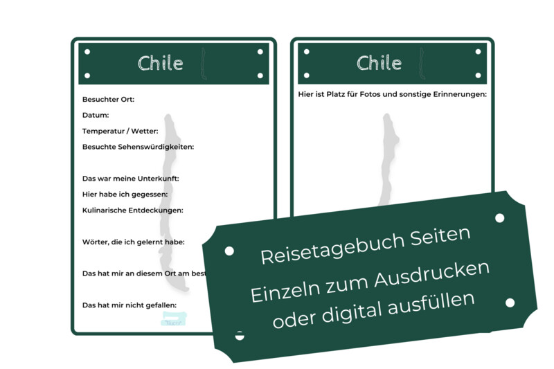 Chile Travel Diary PDF Pages Chile Travel Diary PDF Pages