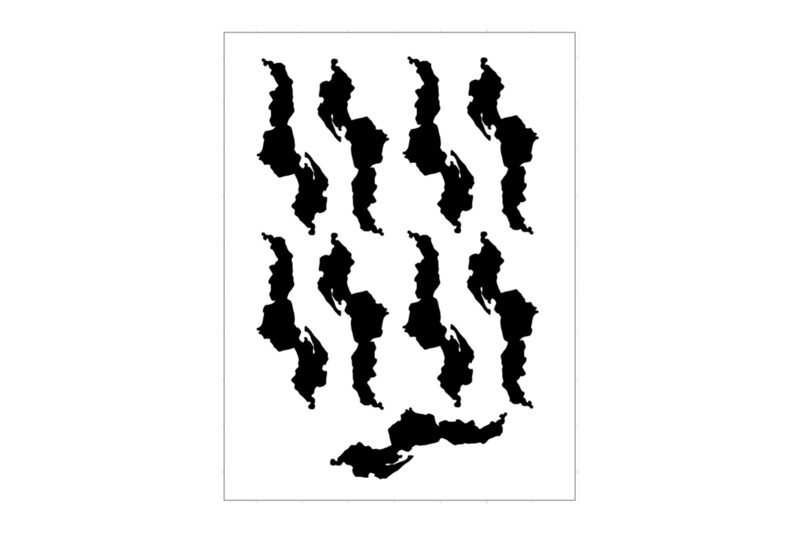 Sticker Sheet Country Outline Malawi Sticker Sheet Country Outline Malawi