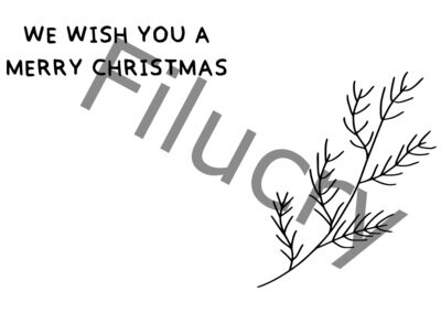 We wish you a merry christmas Tannenzweig Banner, Digitaler Download, SVG / JPG / PNG / PDF