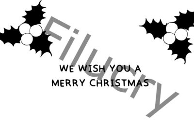 We wish you a merry christmas Mistelzweig oben Banner, Digitaler Download, SVG / JPG / PNG / PDF